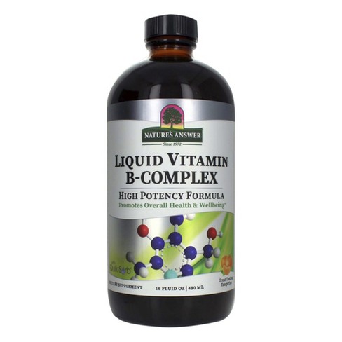 Nature's Answer Liquid B-complex Vitamins, Dietary Supplement, 16 Oz ...