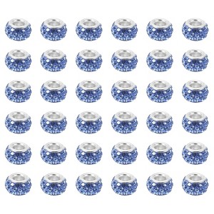 Unique Bargains Round Ball DIY Rhinestone Clay Bead for Jewelry Making 60 Pcs - 1 of 4