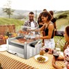 Winado 11 Rollers 2,000W 110V 30 Hot Dog Roller Grill with Cover and Bun Warmer - 3 of 4