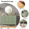 Acekool 6 Drawer Dresser, Fluted Chest with Handles, Modern Storage Cabinet for Living Room - 3 of 4
