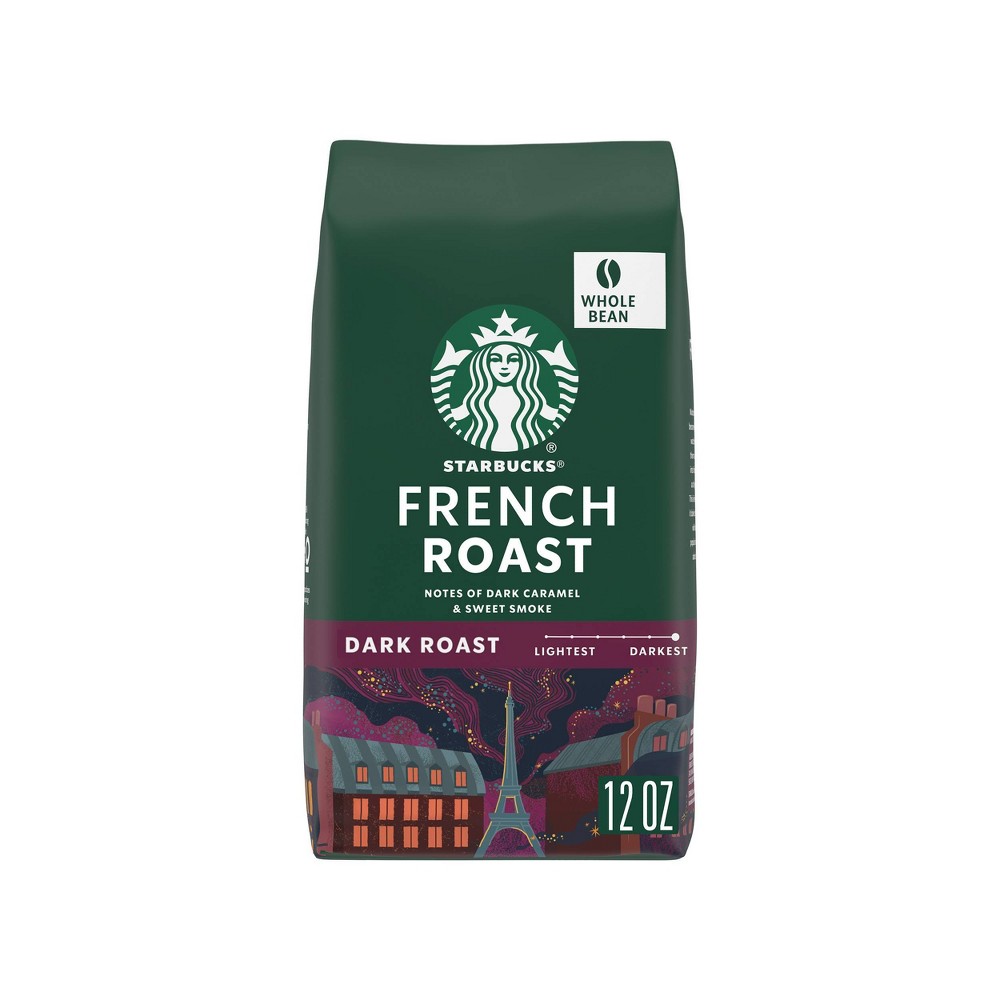 Starbucks Dark Roast Whole Bean Coffee — French Roast — 100% Arabica — 1 bag (12 oz.)