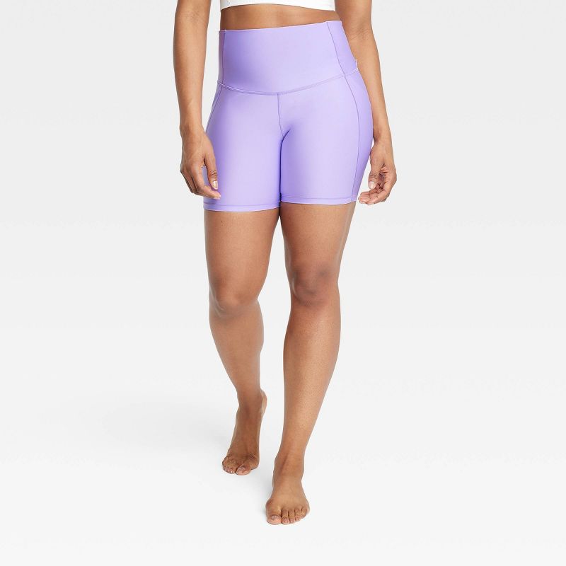 Women's Effortless Support High-Rise Pocketed Bike Shorts 6" - All In Motion™, 3 of 6