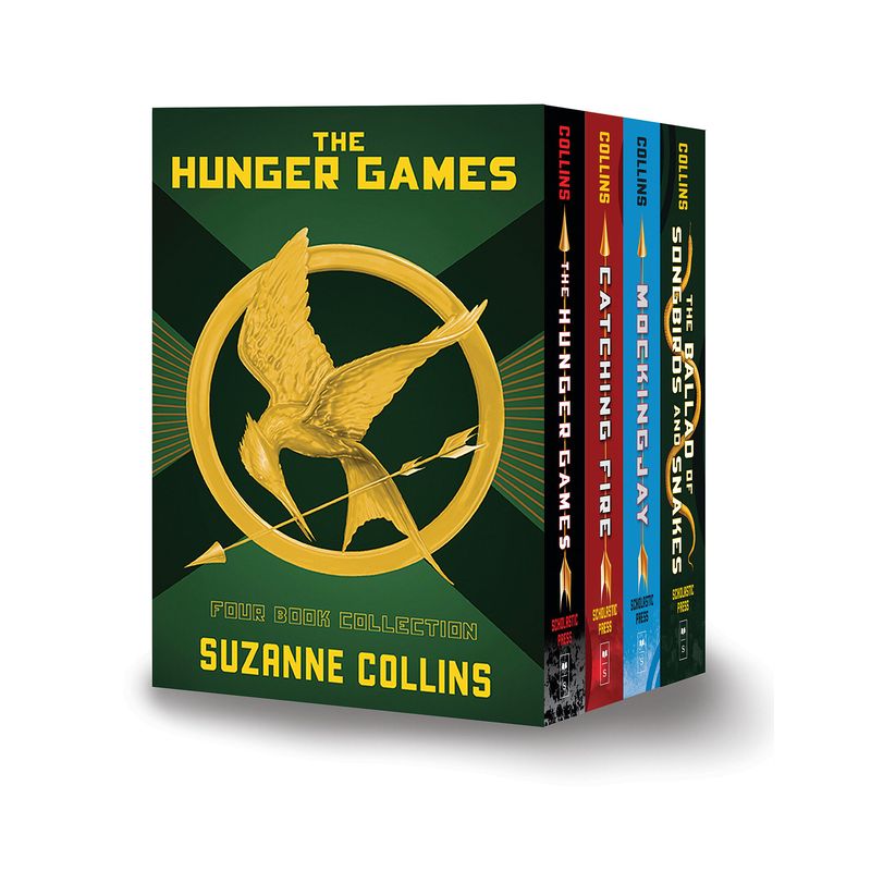 Hunger Games 4-Book Hardcover Box Set (the Hunger Games, Catching Fire, Mockingjay, the Ballad of Songbirds and Snakes) - by  Suzanne Collins, 1 of 2