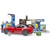 Bruder bworld Gas Service Station with Shop, Car Wash and Roadster Car - 4 of 4