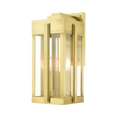 Livex Lighting Lexington 3 - Light Wall Light in  Natural Brass