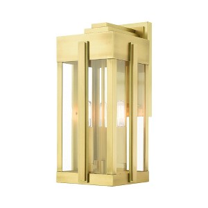 Livex Lighting Lexington 3 - Light Wall Light in  Natural Brass - 1 of 2