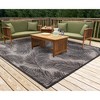 Liora Manne Carmel  Indoor/Outdoor Rug  Black.. - 3 of 4