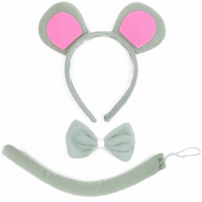 Skeleteen Childrens Mouse Costume Accessory Set - Grey And Pink : Target