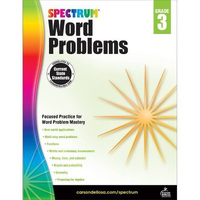 Spectrum Word Problems, Grade 3 - (Paperback)