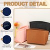 Unique Bargains Felt Multiple Compartments Insert Makeup Handbag Organizer - 3 of 4