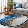 Nuloom Katharina Abstract Oval 8x10 Area Rug for Living Room Bedroom Dining Room Kitchen, Blue/Multicolor - 2 of 4