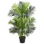 36" Artificial Paradise Palm Tree in Pot Black - Nearly Natural