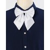 Allegra K Women's Pre-tied Adjustable Solid Color Bowknot Bow Ties - 2 of 4