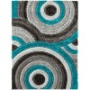 Luxe Weavers Shag Geometric Area Rug, Modern, Stain Resistant, Easy Indoor Rugs for Bedroom, Living Room - 2 of 4