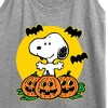 Women's - Peanuts - Snoopy Pumpkin Patch Graphic Racerback Tank - 2 of 4