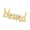 Cheung's Roven Gold Cast Iron Calligraphic Blessed Table Decor - 3 of 4