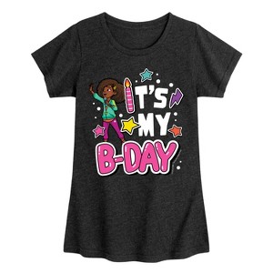Girls' - Karma's World - Its My Bday Fitted Short Sleeve Graphic T-Shirt - 1 of 4