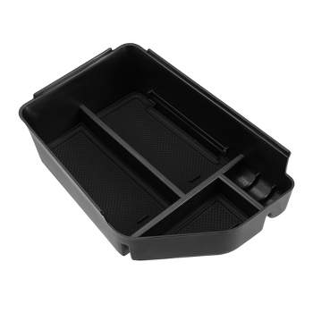Unique Bargains Car Armrest Tissue Storage Box With 3 Cup Holder Universal  Seat Organizer 1 Pc : Target