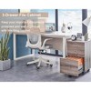 Karl Home 3-Drawer Gray MDF 15.75in. W Vertical File Cabinet - 3 of 4