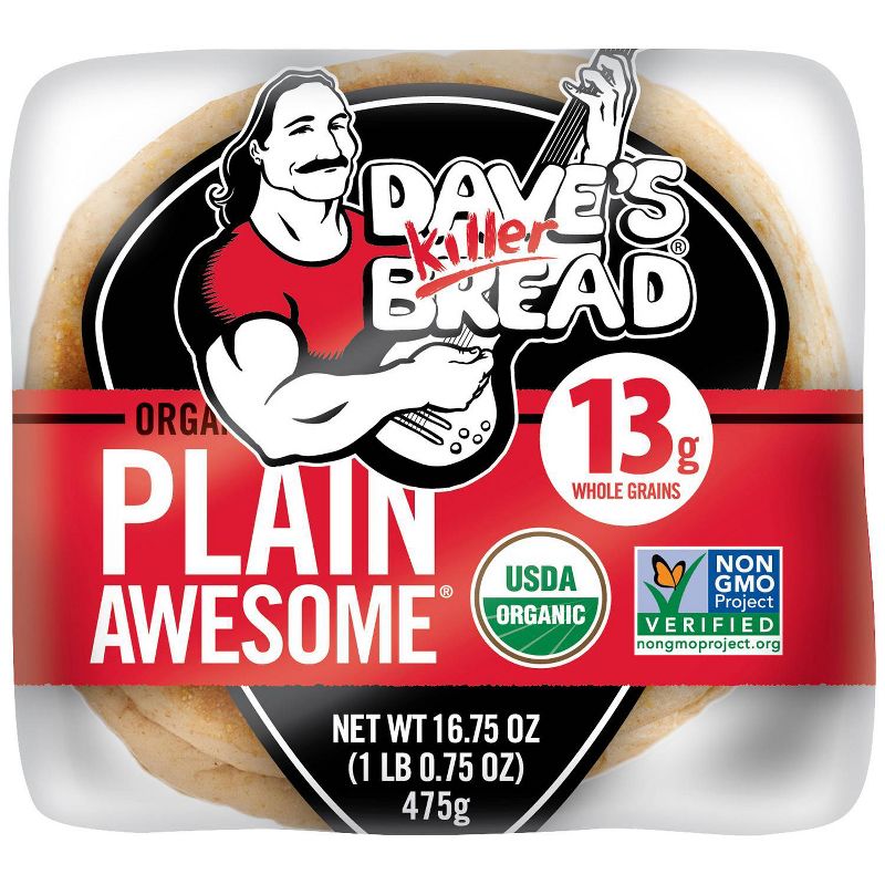 Dave's Killer Bread Plain Awesome Organic Bagels - 16.75oz, 5 of 8