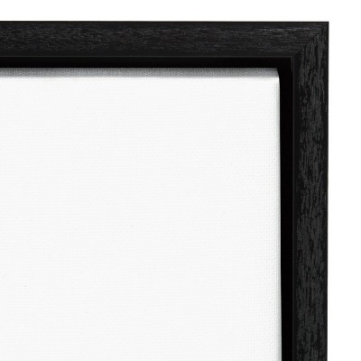 Black and White Framed Canvas Art Print, 23" x 16"