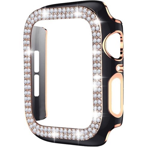 Worryfree Gadgets Bling Bumper Case For Apple Watch 40mm Black