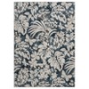 Area Rug Botanical Floral - Leaf Printed Accent Carpet with Non-Slip Backing, Stain-Resistant Indoor Rug for Living Room, Bedroom, Kitchen - 3 of 4