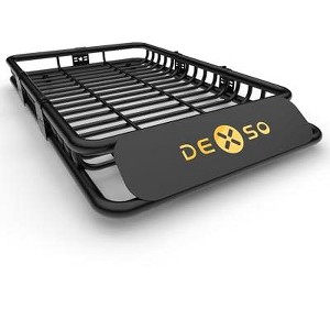 Extra-Long Roof Rack Basket with Extension Luggage Rack. Heavy-Duty 200LB Capacity Universal Cargo Carrier for SUVs & Trucks - 1 of 4