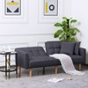 AndMakers 71.5 in. Dark Gray Polyester Twin Size Sofa Bed - 3 of 4