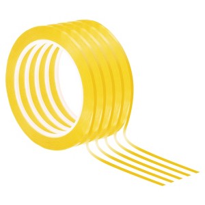 Unique Bargains Adhesive Versatile DIY Art Graphic Chart Thin Whiteboard Tape 5 Pcs - 1 of 4