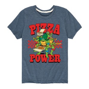 Boys' - Teenage Mutant Ninja Turtles - Group Pizza Power Short Sleeve Graphic T-Shirt - 1 of 4