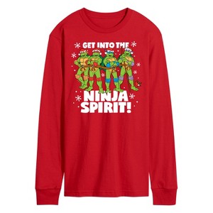 Men's - Teenage Mutant Ninja Turtles - Get Into The Ninja Spirit Long Sleeve Graphic T-Shirt - 1 of 3