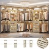 Aheaplus Walk-In Closet Organizer with 8 Hanging Rods, Wardrobe Closet System with Shelves - 2 of 4