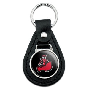 Cal State Northridge Secondary Logo Black Leather Keychain - 1 of 4
