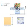 Unique Bargains 3D Pop-Out Gold Foil Birthday Card with Greeting Card and Envelope - 2 of 4