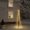 vidaXL Christmas Tree With Spike Warm White - 6 x 2 ft - 2 of 4