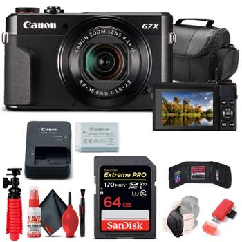 Canon PowerShot G7 X Mark II Digital Camera (1066C001) + 64GB Card + Basic Bundle