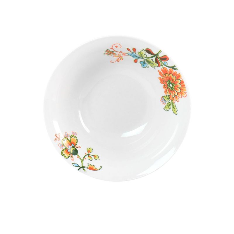 16pc Spring Bloom Round Porcelain Dinnerware Set - Elama, 5 of 9