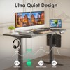 Lirago Black Electric Standing Desk 48x24 Splice Board Carbon Steel Frame 170LB Capacity Height Adjustable - 4 of 4