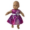 Doll Clothes Superstore Fuschia Print Dress Fits 15-16 Inch Baby Dolls - 2 of 4
