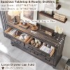 SinCiDo Farmhouse 7 Drawer Dresser, 54" Wide Wood Bedroom Furniture w/ Natural Texture & Metal Handles for Living Room, Hallway - 4 of 4