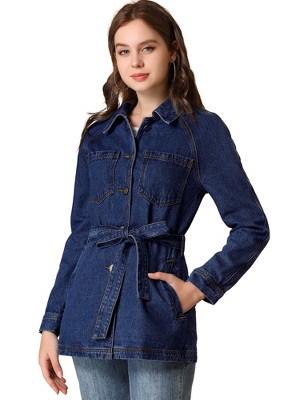 Ladies denim cheap jacket target