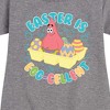 Girls' - SpongeBob SquarePants - Easter Is Egg Graphic Short Sleeve Fleece Dress - 2 of 4