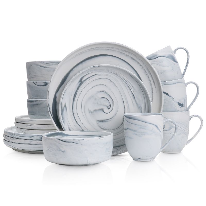 Stone Lain Brighton 16-Piece Porcelain Dinnerware Set, Service for 4, 1 of 6