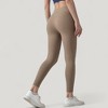 Anna-Kaci Active Women's High Waist Leggings with Side Pockets and Seamless Fitted Design for Active and Casual Wear - 4 of 4