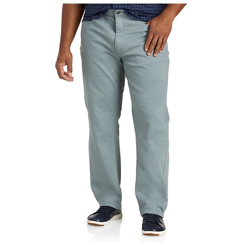 True Nation Garment Dyed Stretch Twill Pants - Men's Big And Tall Ocean ...