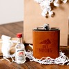 Pavilion Gift Company - Out Hiking - PU Leather & Stainless Steel 8 oz Flask - Portable Drinkware - 4 of 4