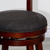 NicBex Dining Chairs Upholstered Chair Bar Height Chairs Slat Back Swivel Chair Fabric Seat for Kitchen - 3 of 4