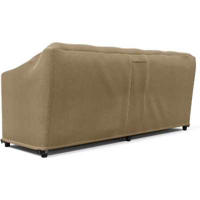 104" Brown PVC Weatherproof Outdoor Sofa Cover