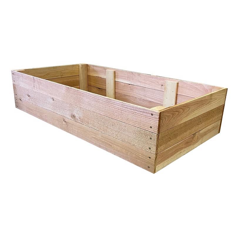 Real Wood Products 10.5 in. H X 72 in. W X 36 in. D Cedar Western Raised Garden Bed Natural, 1 of 2